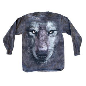 Tie Dye Wolf Long Sleeve Shirt